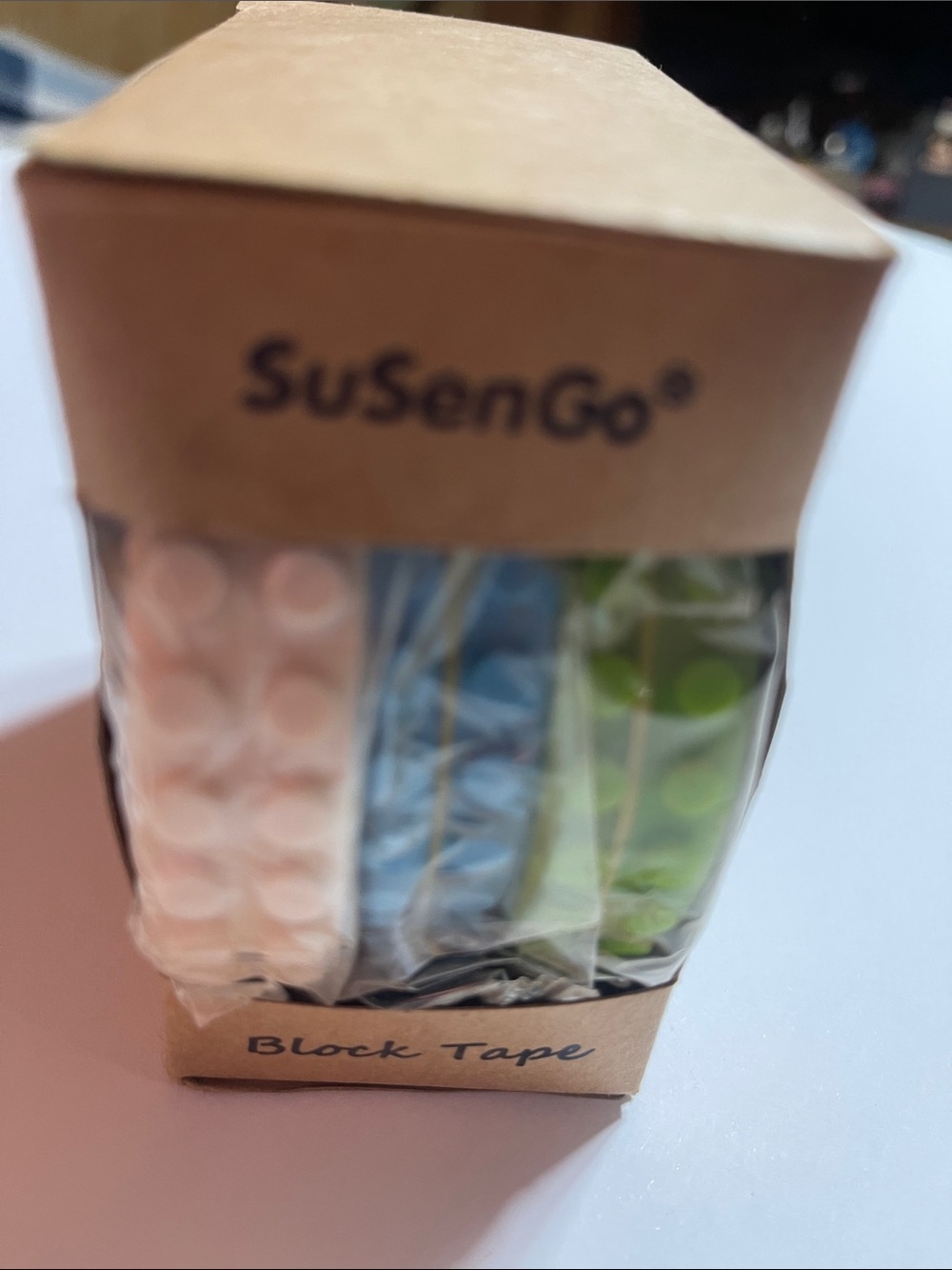 Pack of Decorative Dot Block Tape - Pink, Blue, Green